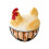 Chicken Eggs Basket for Farmhouse Kitchen Decor – Wire Eggs 7