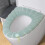 Winter Toilet Seat Cover Set Thickened Washable Elastic Pad 5