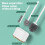 Ensemble brosse et ventouse pour toilettes avec support ventilé 3 pièces 4