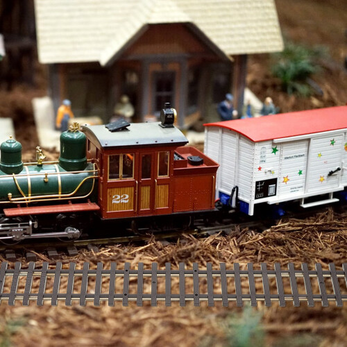 Model Railroad Track Decorative Sand Table Mini House 2