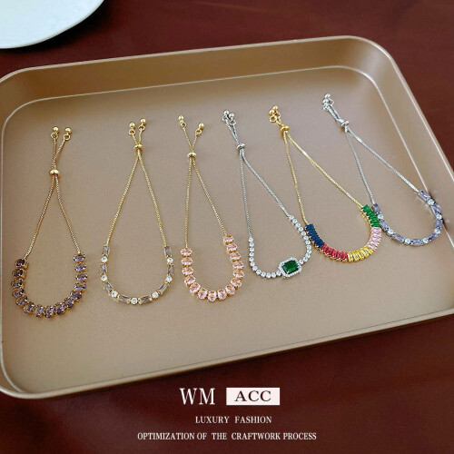 Pulsera de circonitas para mujer - Lujosa y ajustable 1