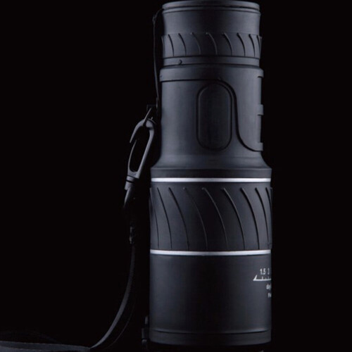 Hunting Hiking Camping Monocular Telescope Black Plastic 1Pack 1