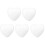 10 Pcs Hearts Solid Peach Foam Valentine's Day Crafts Mother 3