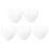 10 Pcs Hearts Solid Peach Foam Valentine's Day Crafts Mother 4