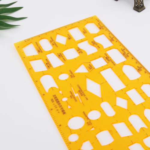 K Resin Flow Chart Symbol Ruler Stencil for Students 2
