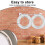 Bamboo Steamer Ring Stainless Steel 2 Pcs 5