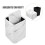 Plastic Marble Trash Can with Lid for Bathroom Kitchen Waste Storage 7