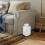 Plastic Marble Trash Can with Lid for Bathroom Kitchen Waste Storage 8