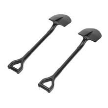 2 Stück Alloy RC Schaufel Set für 1/10 Crawler, Schwarz, langlebiges Metallwerkzeug