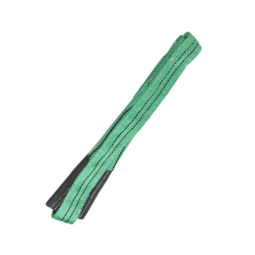 Schwerlast-Polyester-Hubseile 2T Tragfähigkeit, grün, 3m 1