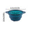 Deep Blue Foldable Collander – 4x9in, with Base & Handles, Compatible with Pasta, Fruit, Veg 4