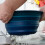 Deep Blue Foldable Collander – 4x9in, with Base & Handles, Compatible with Pasta, Fruit, Veg 6