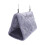 Parrot Plush Hammock Grey Warm Pet Bed with Double Hooks for Hanging 4