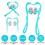 Neck Roller Massager with 6 Balls for Deep Tissue Relief 6