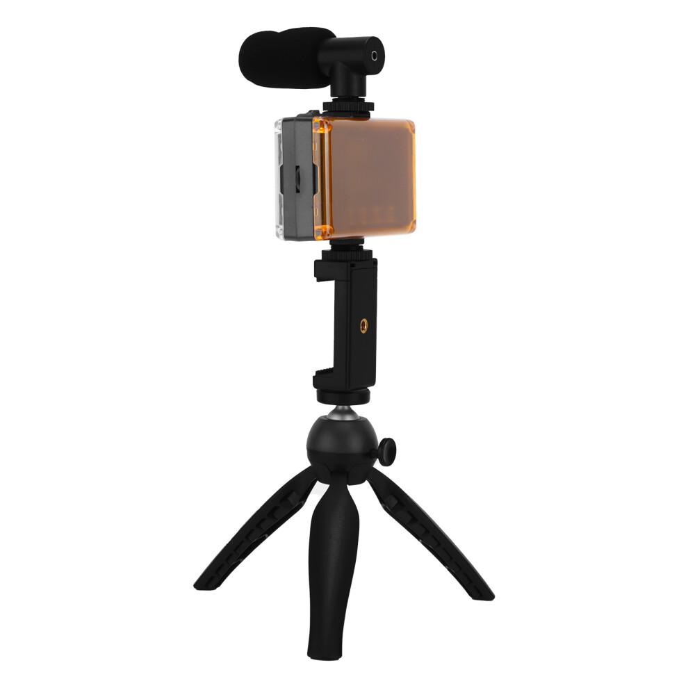 Portable Vlogging Kit With Fill Microphone, Tripod & Phone Holder Light 8471391643886