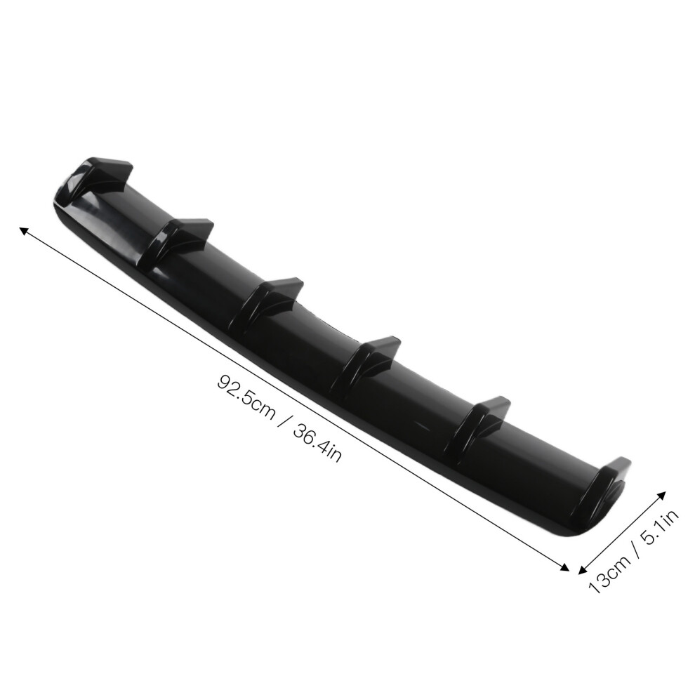 Glossy Car Rear Spoiler Diffuser Black 7444352623877