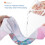 4PCS Baby Cloth Diapers, Reusable, Stretchable, Waterproof, Multicolor 6