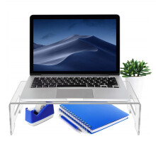 Acrylic Transparent Monitor Stand | Durable EyeProtection Desk Organizer