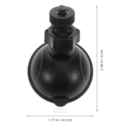 Suction Cup Mount Car Dash Cam Mount Plastic Black 1Pack 1