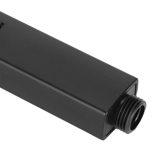 High Pressure ABS Plastic Handheld Shower Head – Black, 21cm Length 2