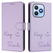 (Light Violet) Case For Honor X8d PU Leather FLIP COVER Card Holder Wallet RFID Blocking