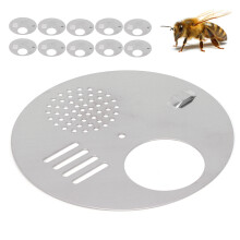 10 pcs Stainless Steel Beehive Doors 12.5cm Rotatable Entry Gates