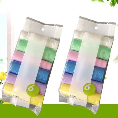 Thickened Colored Small Garbage Bags with Handle for Bathroom Bedroom and Kitchen Use 1