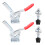 2Pcs Horizontal Welding Toggle Clamp GH-225-D, 230kg Max Holding Force 13