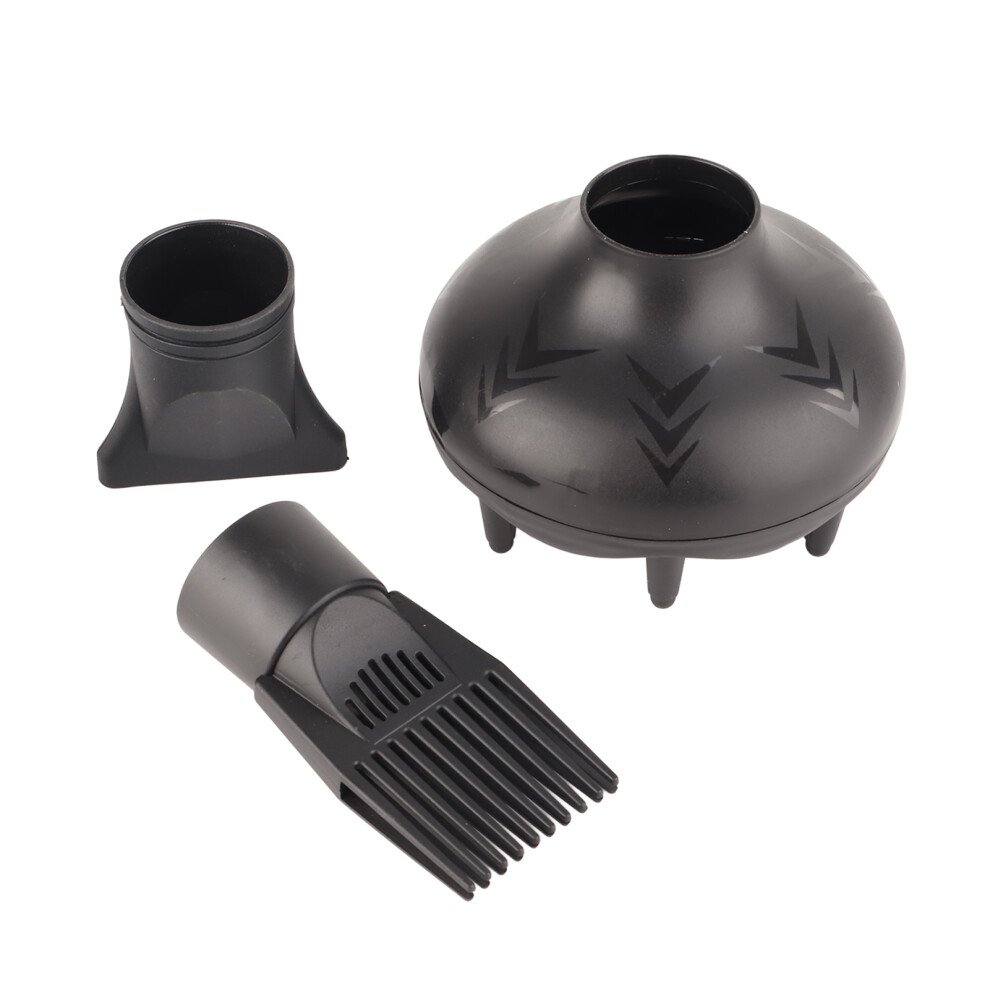 3Pcs ABS Hair Dryer Diffuser Set with 5cm Nozzle Attachments