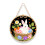 Bunny Welcome Wood Door Hanger for Easter Decoration 2