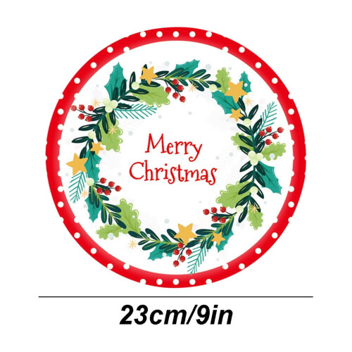 Christmas Paper Plates 9 Inch 24 Pack 2