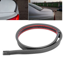 1.5m Carbon Fibre Rubber Rear Trunk Spoiler Lip Wing Universal