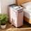 Slim Rolling Laundry Hamper Pink 5