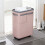 Slim Rolling Laundry Hamper Pink 6