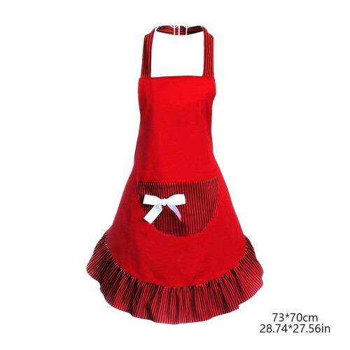 Bow Apron for Cooking Nylon Spandex 1 Piece 1