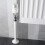 2Pcs Radiator Pipe Covers + Pipe Collars 15 X500mm/15mm Pipe Collars White Black White 3