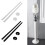 2Pcs Radiator Pipe Covers + Pipe Collars 15 X500mm/15mm Pipe Collars White Black White 5