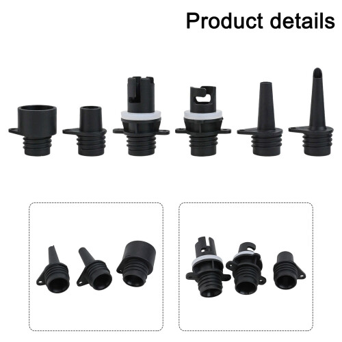 Inflatable Boat Air Valve Pump Adapter Set 6PCS 2