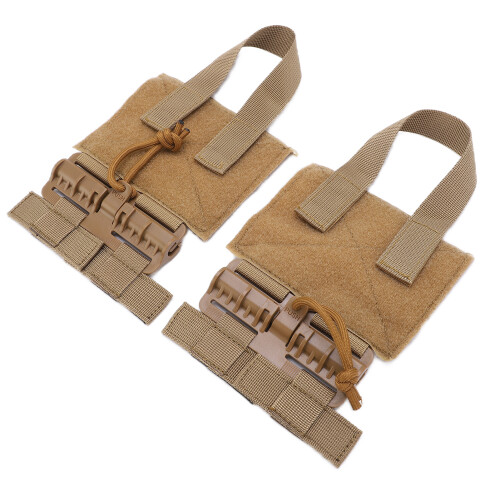 2pcs Nylon Quick Release Cummerbund MOLLE Buckles Tan Portable Set 2