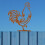 Rusty Metal Rooster Mailbox Topper 9.84x7.48 inch 3