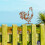 Rusty Metal Rooster Mailbox Topper 9.84x7.48 inch 5