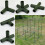 GYZEE plastic greenhouse pole connectors green 4