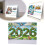 2026DIY Ημερολόγιο Γραφείου με Διαμάντια – Χοντρό Χαρτί, Λίστα Εκκρεμοτήτων & 8