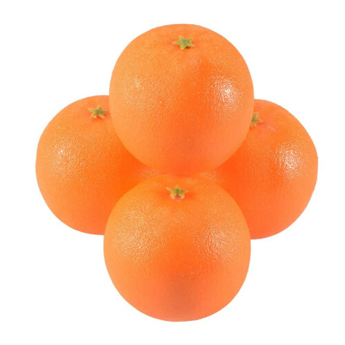 32 Pcs Soft Plastic Simulation Orange Fruit Home Decoration Burgundy 1