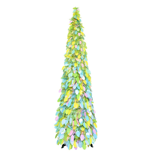 5ft Artificial Easter Tree PVC Metal Pop-Up Tabletop Decor 1
