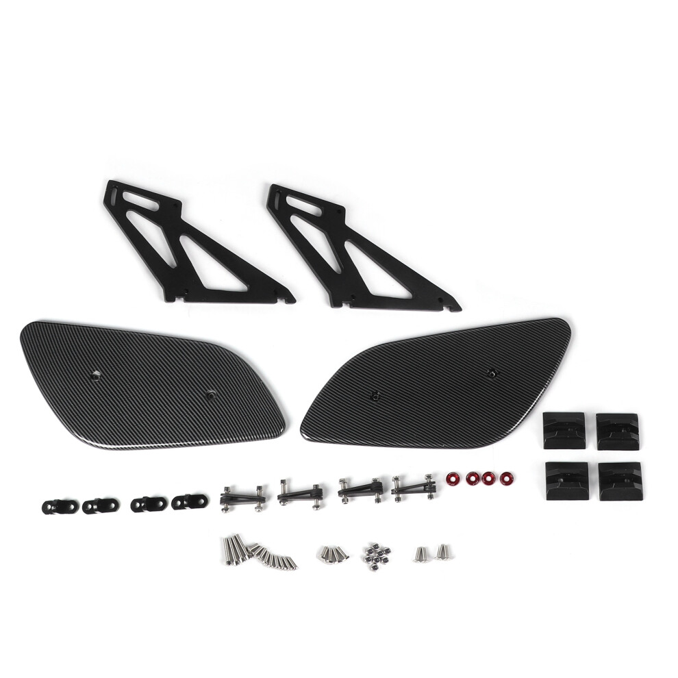 Glossy Carbon Fibre Look Spoiler For Sedans Black 7444352623648