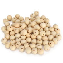 Australia Wooden Beads 200PCS Round Hole Beads for Necklace & Bracelet Making