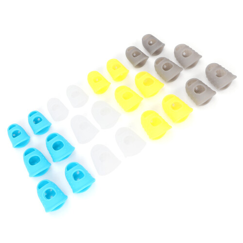 24pcs Silicone Finger Tips Guard for Writing, Cutting, Guitar, Office 2