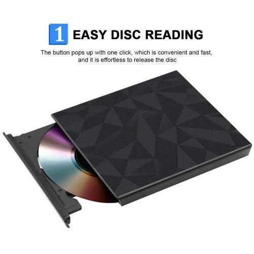 Λεπτή εξωτερική μονάδα USB TypeC DVD RW Μονάδα εγγραφής CD Αναγνώστης Οπτικές μονάδες 1