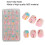 24pcs Kids Cartoon Pattern Full Cover False Nails, ABS Material 4